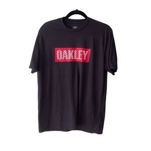 Oakley men’s graphic crew neck short sleeve black T-shirt medium